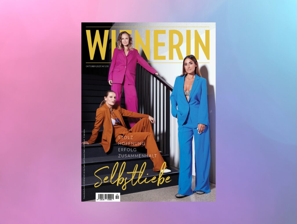 Das neue Cover der WIENERIN zeigt die Sängerinnen Samira Dadashi, Missy May und Die Mayerin