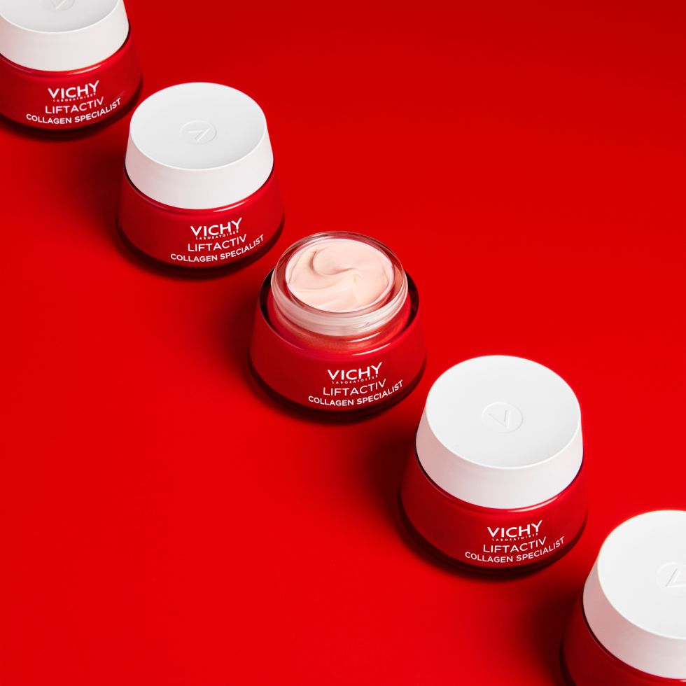 Die LIFTACTIV Collagen Specialist Creme von Vichy enthält Kollagenpeptide.