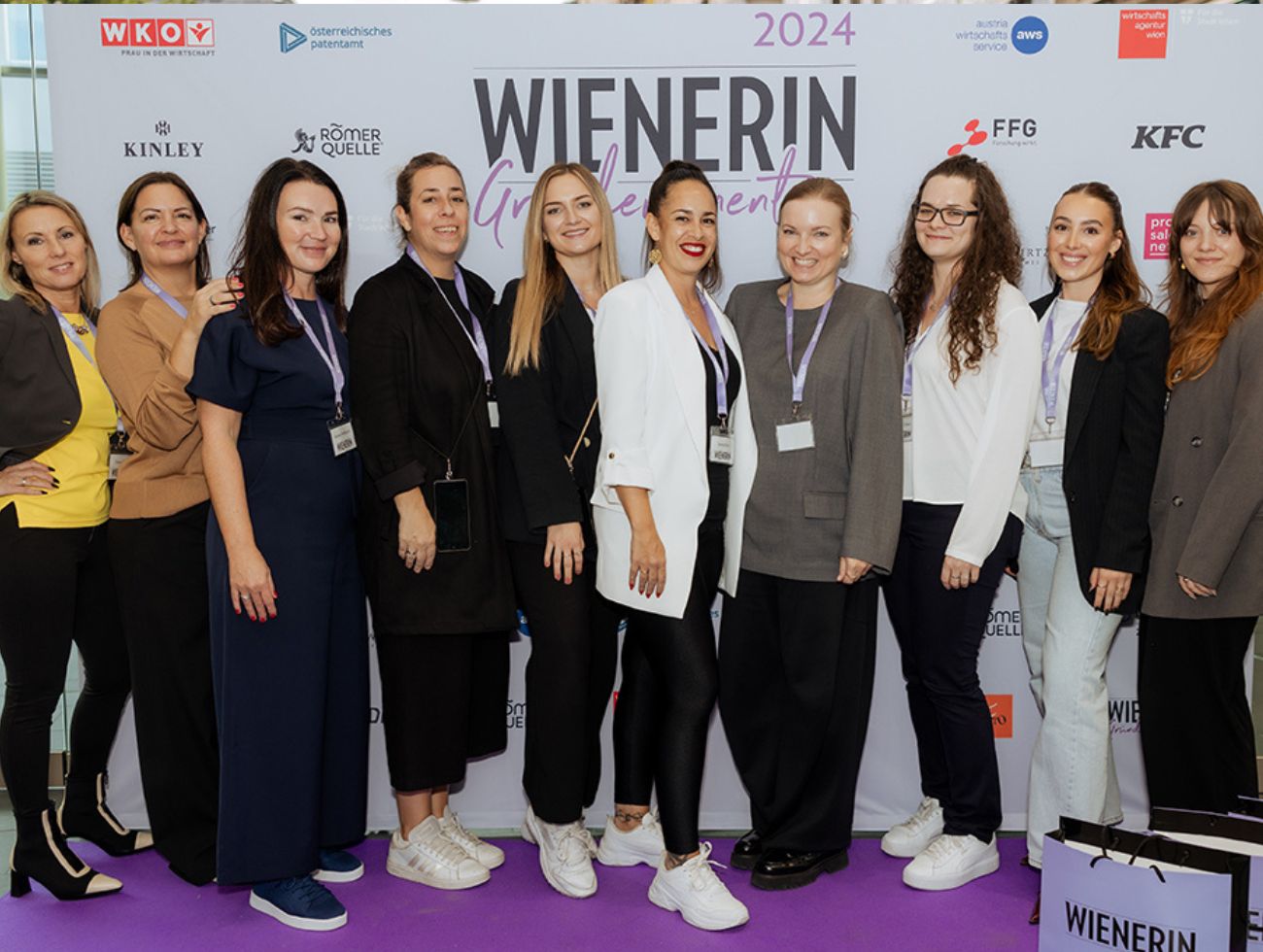 Das WIENERIN Team beim WIENERIN Gründerinnentag 2024