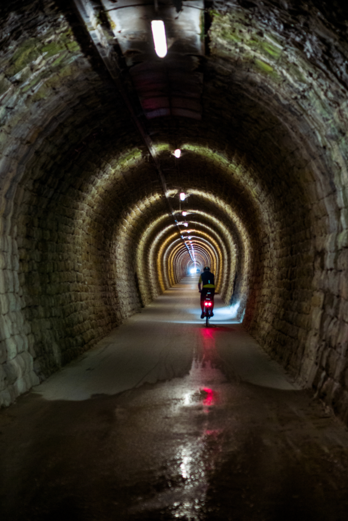 Tunnel bei Radweg Parenzana