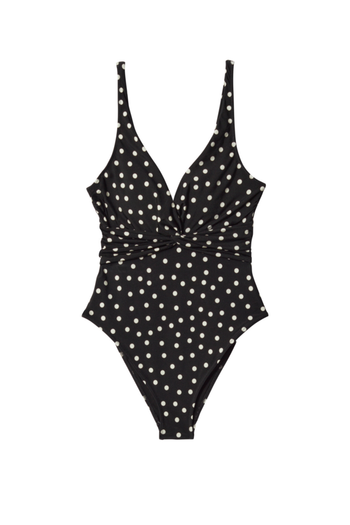 Beachwear Trend 2025: Punkte. Badeanzug von &Other Stories, um € 59,-