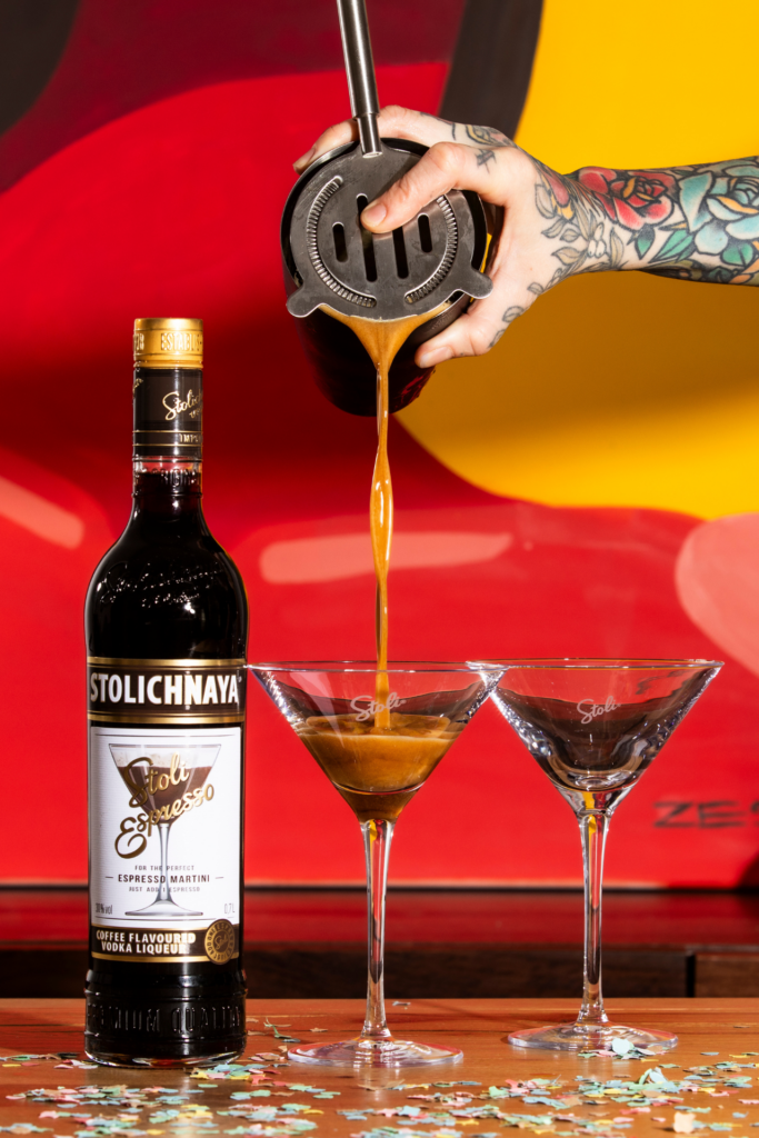 Stolichnaya Nacht des Kaffee