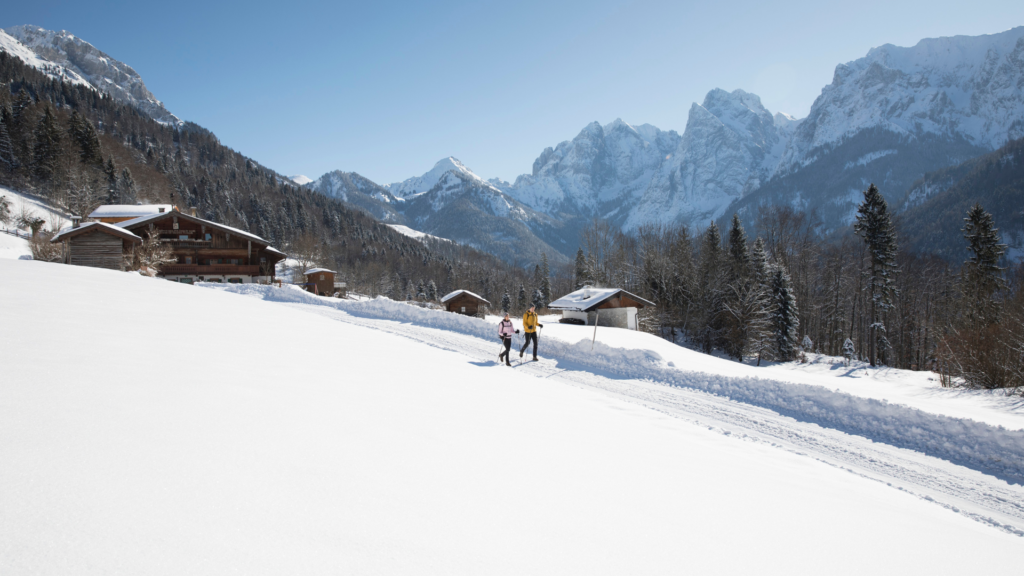 Traumhafte schöne Winterwanderungen kann man direkt von Kufstein aus machen.