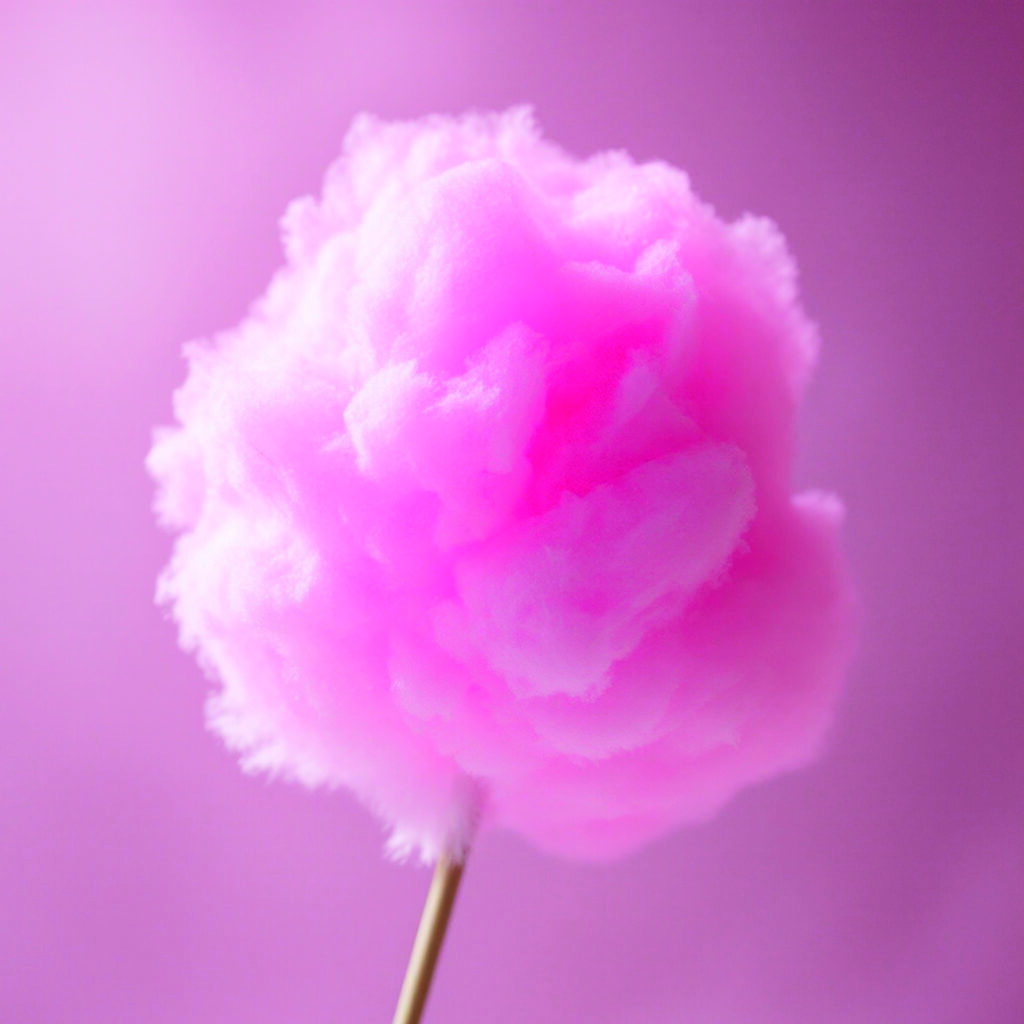 Rosa Zuckerwatte auf rosa Hintergrund
