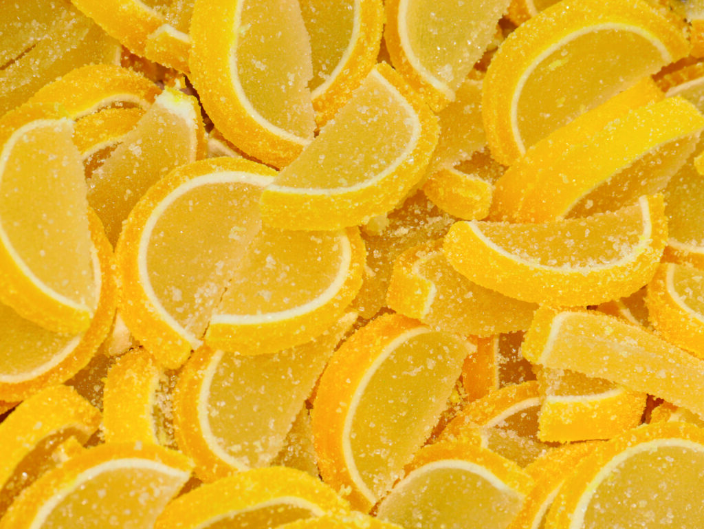 Gelee-Zitronenscheiben