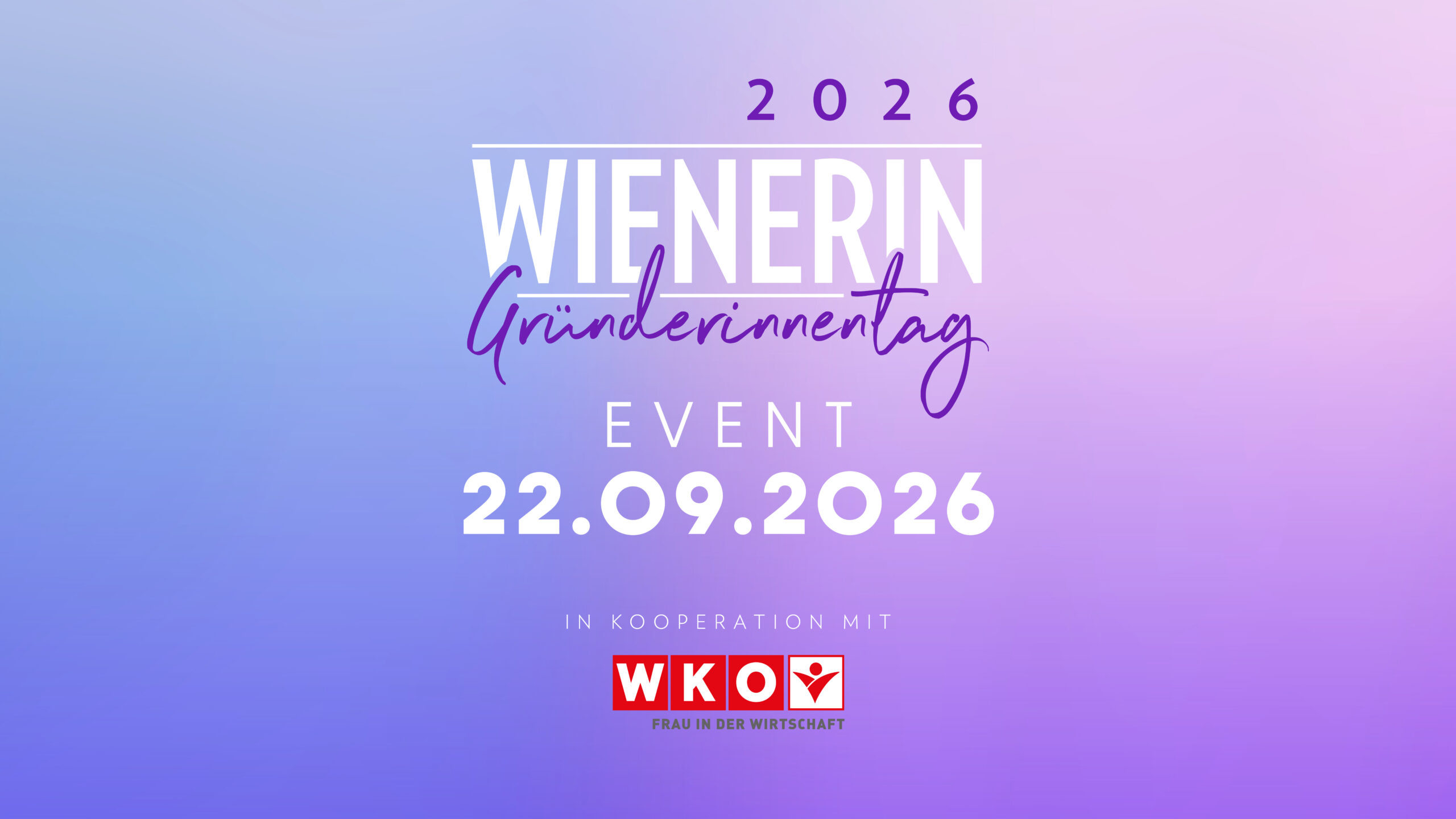 Sei beim WIENERIN Gründerinnentag 2026 dabei